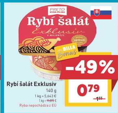 Rybí šalát Exklusiv 140 g 