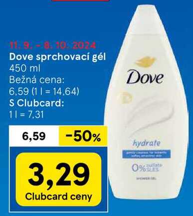 Dove sprchovací gél, 450 ml