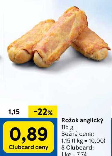 Rožok anglický, 115 g