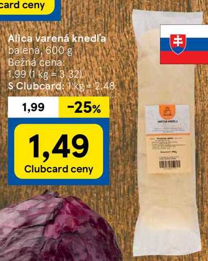 Alica varená knedľa, 600 g