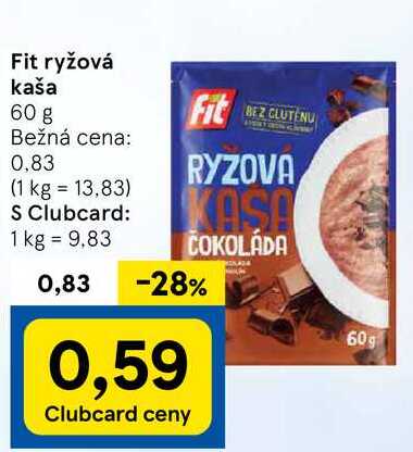 Fit ryžová kaša, 60 g 