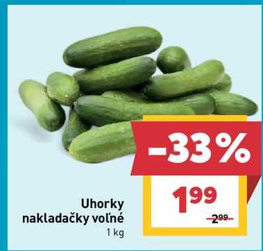 Uhorky nakladačky voľné 1 kg