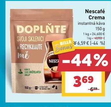 Nescafé Crema instantná káva 150 g