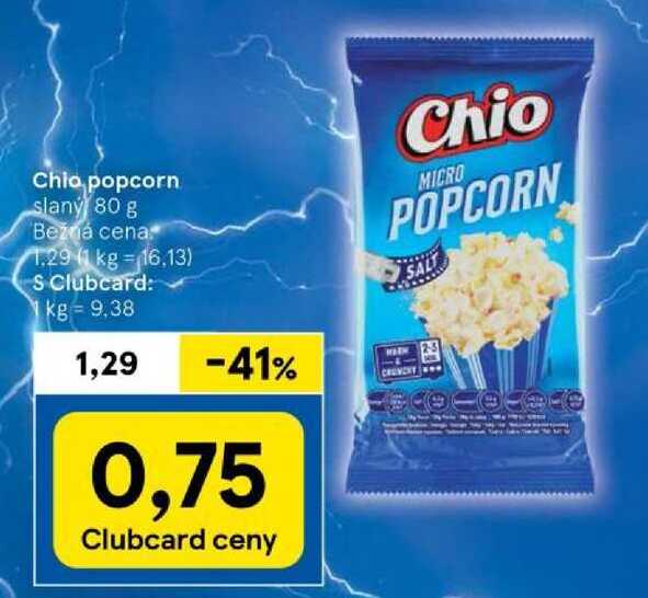 Chio popcorn slaný 80 g 