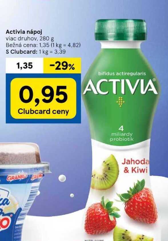 Activia nápoj viac druhov 280 g 