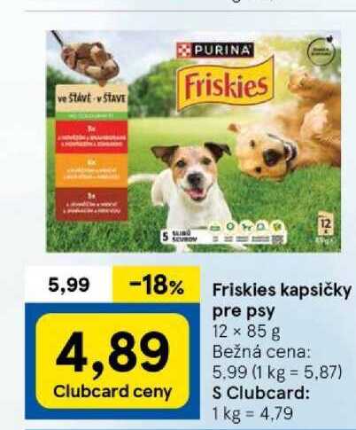 Friskies kapsičky pre psy 12 x 85 g