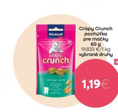 Vitakraft Crunch pochúťka pre mačky 60 g 