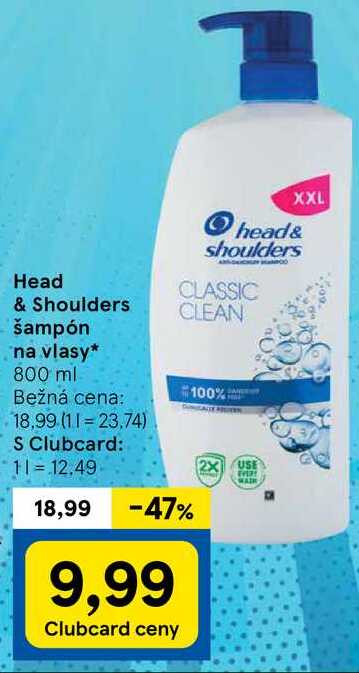 Head & Shoulders šampón na vlasy, 800 ml