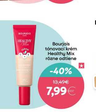 Bourjois tónovací krém Healthy Mix rôzne odtiene