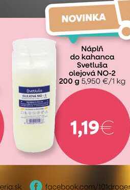 Náplň do kahanca Svetluša olejová NO-2 200 g