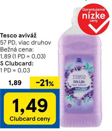 Tesco aviváž, 57 PD