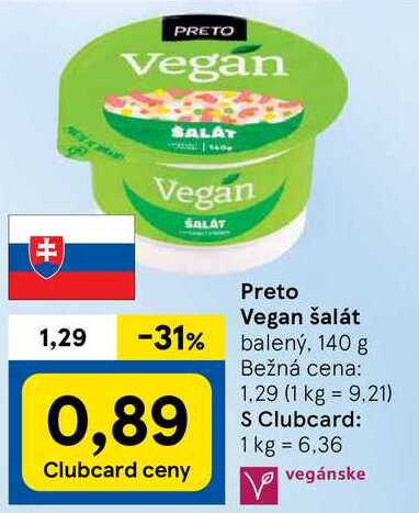 Preto Vegan šalát, 140 g 