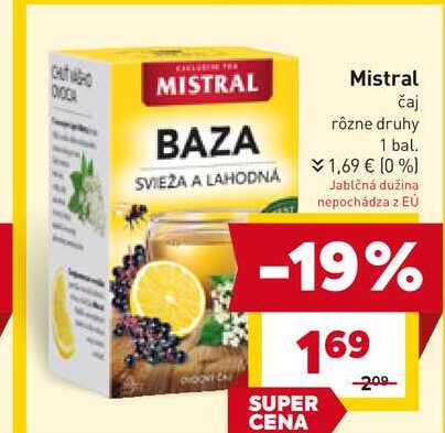 Mistral čaj rôzne druhy 1 bal. 