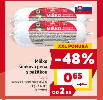 Miško šunková pena s pažítkou 100 g 