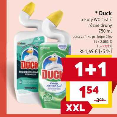 Duck tekutý WC čistič rôzne druhy 750 ml 