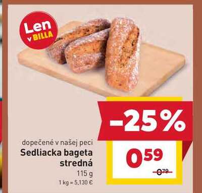 Sedliacka bageta stredná 115 g 