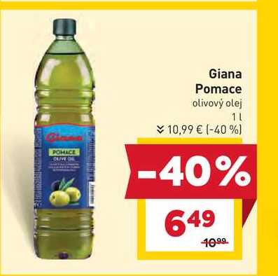 Giana Pomace olivový olej 1L  v akcii