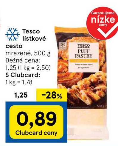 Tesco lístkové cesto, 500 g