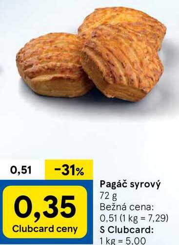 Pagáč syrový, 72 g