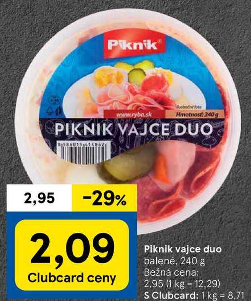 Piknik vajce duo, 240 g 