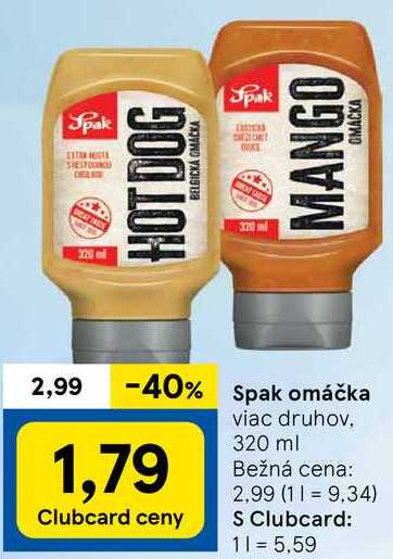 Spak omáčka, 320 ml