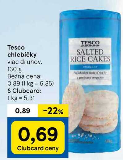 Tesco chlebíčky, 130 g