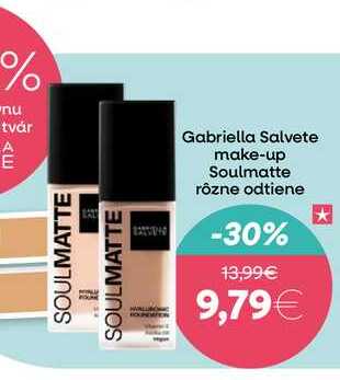 Gabriella Salvete make-up Soulmatte rôzne odtiene