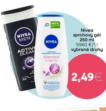 Nivea sprchový gél 250 ml 