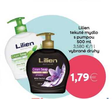 Lilien tekuté mydlo s pumpou 500 ml 