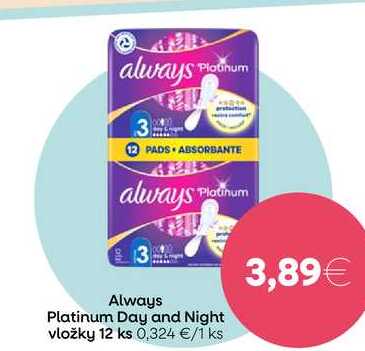 Always Platinum Day and Night vložky 12 ks 