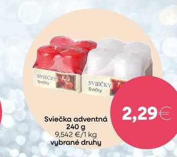 Sviečka adventná 240 g 