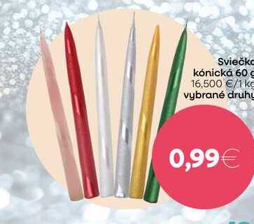 Sviečko kónická 60 g 