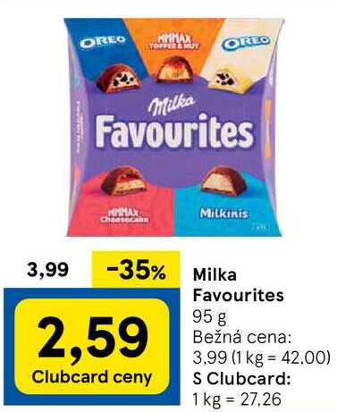 Milka Favourites, 95 g 