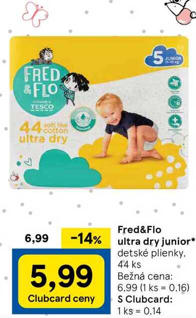 Fred&Flo ltra dry junior, 44 ks