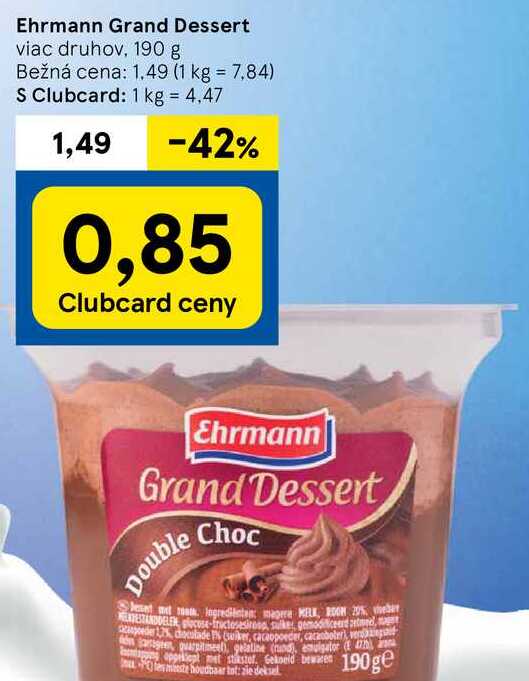 Ehrmann Grand Dessert, 190 g