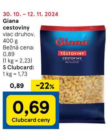 Giana cestoviny, 400 g