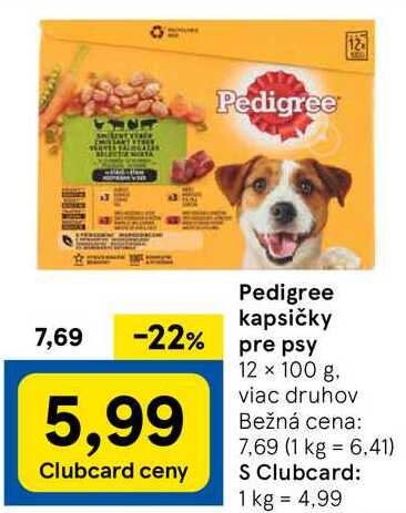 Pedigree kapsičky pre psy, 12x 100 g