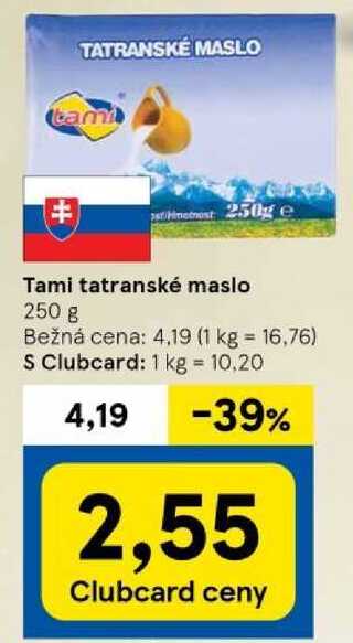 Tami tatranské maslo, 250 g 