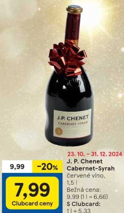 J. P. Chenet Cabernet-Syrah, 1,5 l v akcii