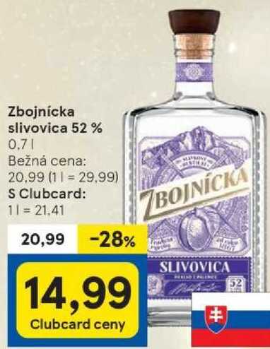 Zbojnícka slivovica 52%, 0,7 l