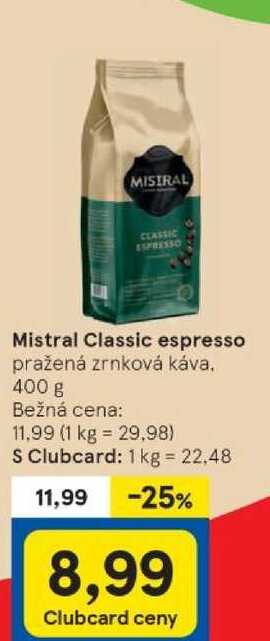 Mistral Classic espresso, 400 g