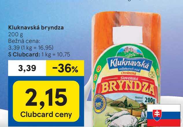 Kluknavská bryndza 200 g