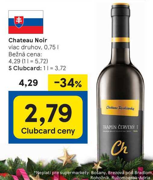 Chateau Noir viac druhov, 0.75l