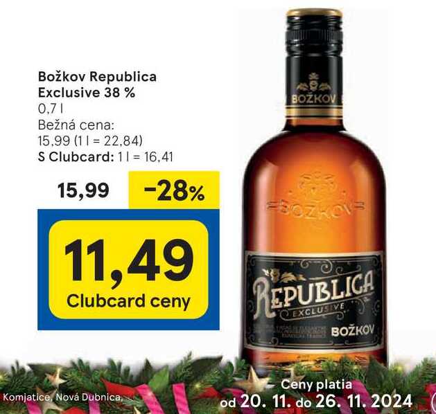 Božkov Republica Exclusive 38% 0.7l