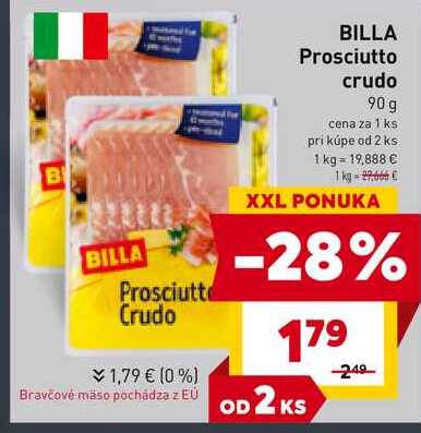 BILLA Prosciutto crudo 90 g 