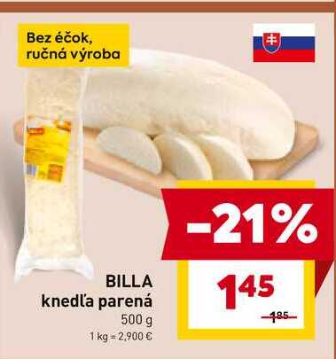 BILLA knedľa parená 500 g 