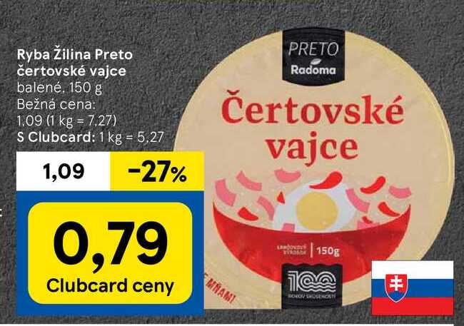 Ryba Žilina Preto čertovské vajce balené 150 g