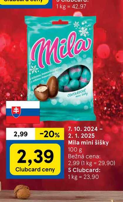 Mila mini šišky 100 g 