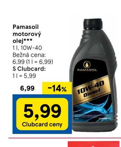 Pamasoil motorový olej. 10W-40 1l