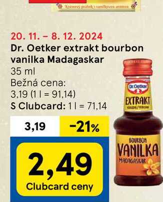 Dr. Oetker extrakt bourbon vanilka Madagaskar 35 ml